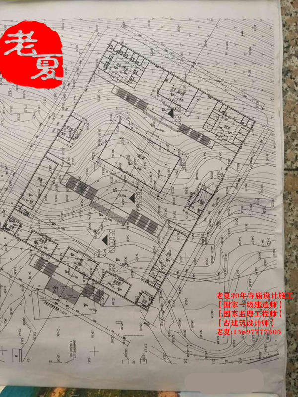 深圳清远寺庙设计图，道观设计图纸方案