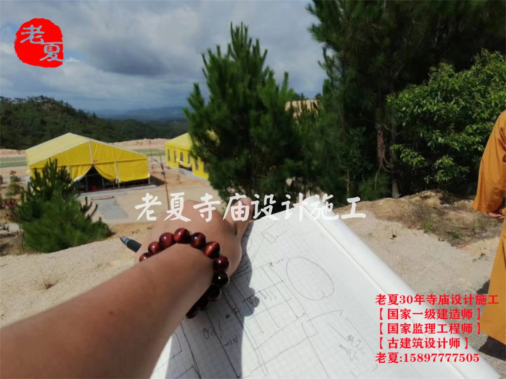 经典案例纪实：广东梅州《天池寺》寺庙设计规划效果图方案，总占地58000平米！