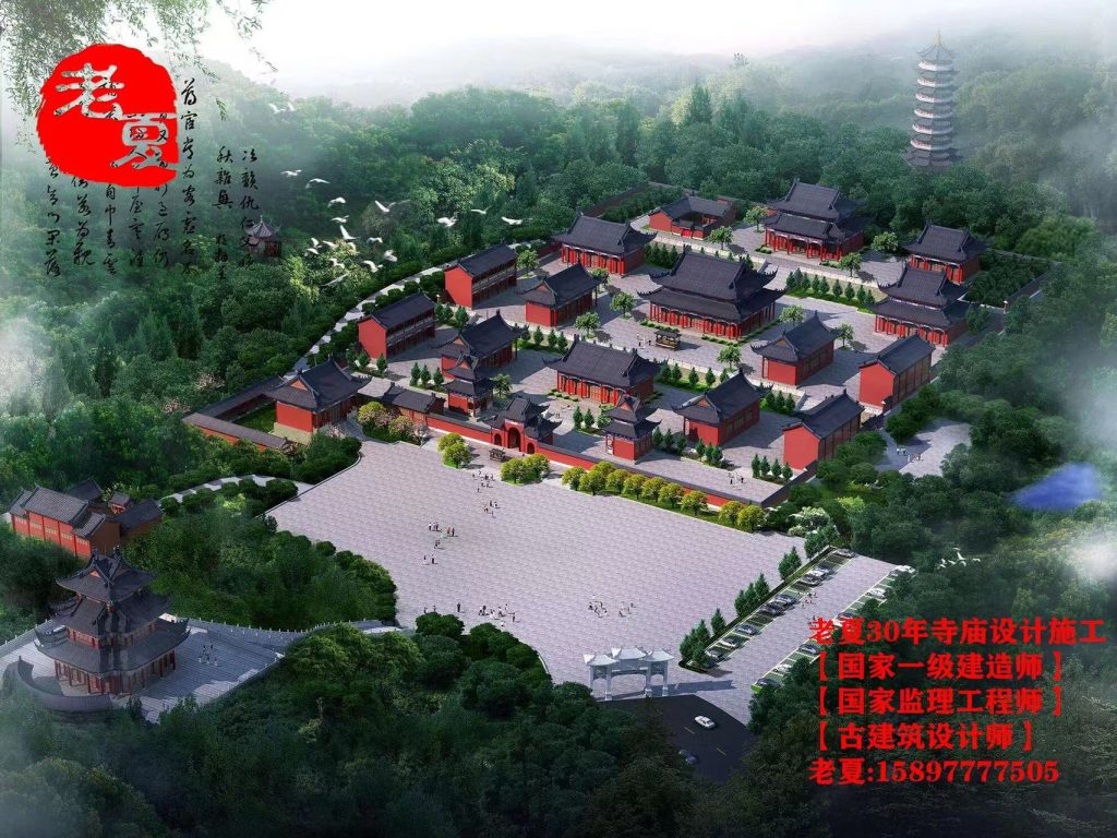 广东福建寺庙设计规划图纸方案